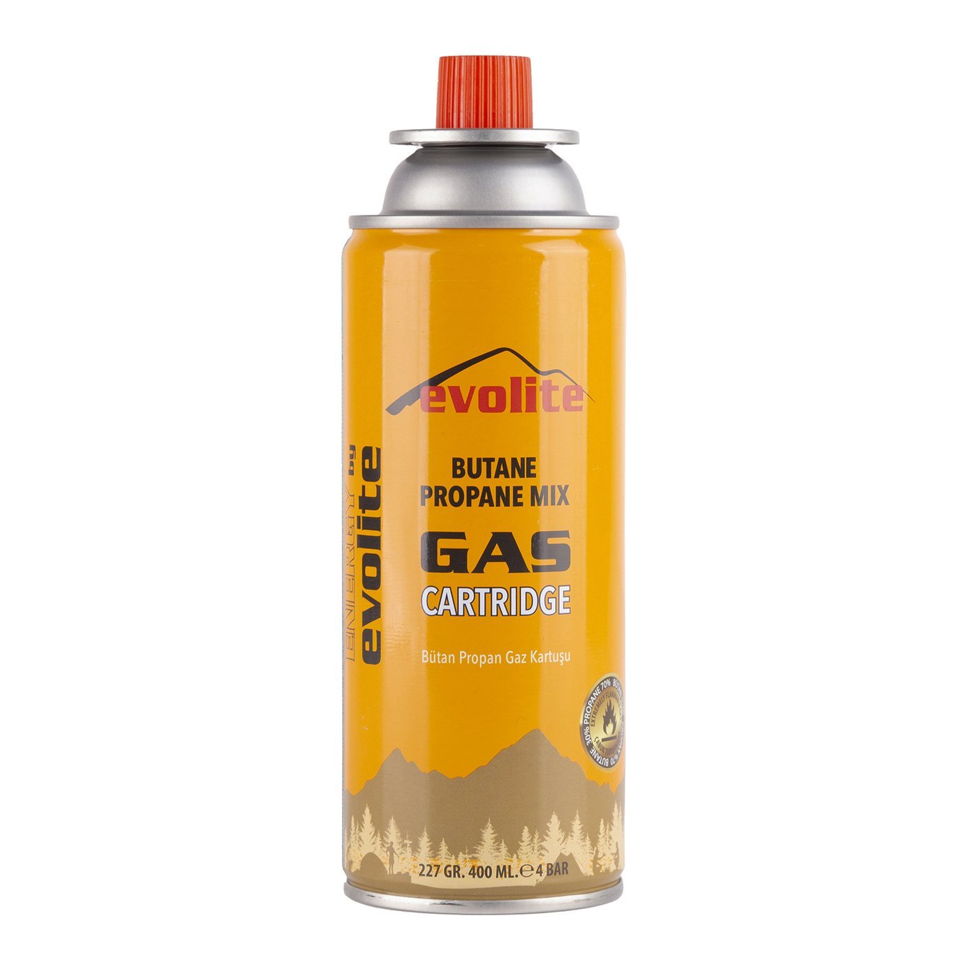 Evolite Butane Propane Valfli 227 Gr. Gaz Ocak Kartuşu