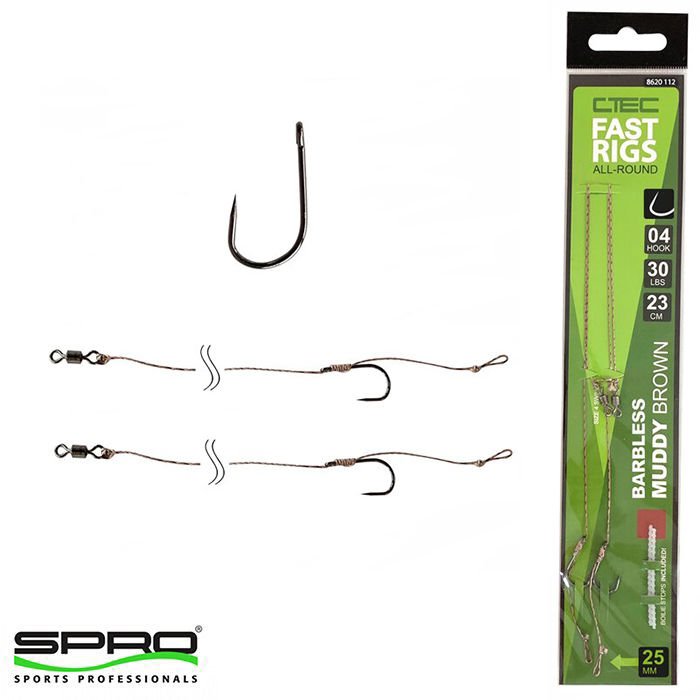 SPRO Fast Rigs MuddyBarbless Hazır İğne Takımı -02