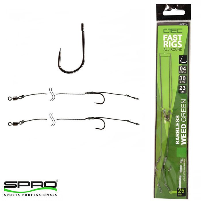 SPRO Fast Rigs WeedyBarbless Hazır İğne Takımı -02