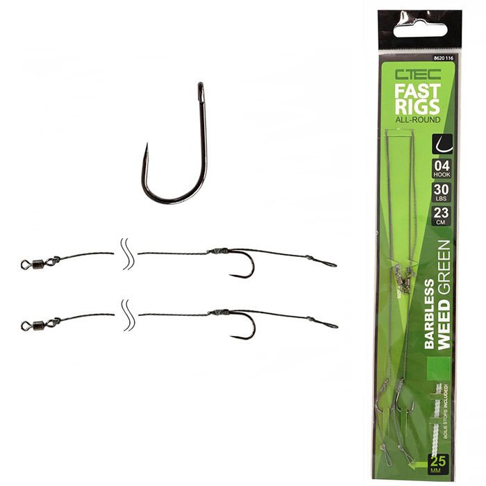 SPRO Fast Rigs WeedyBarbless Hazır İğne Takımı -02